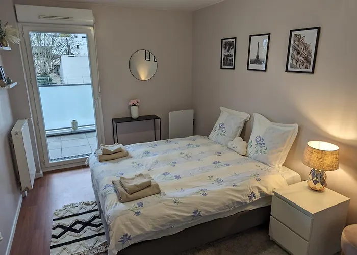 Appartement 80M2, Terrasse Sud, Metro 7 Direction Louvre A 8Minutes, Parking Sous-Sol, Proche Paris-Bercy